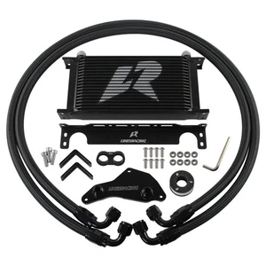 AN10 19 Row Oil Cooler Kit Thermostat Adapter For BMW N54/N55 E60 E61 535i 535xi - Picture 1 of 11