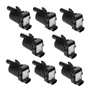 Set of 8 Round Ignition Coil Pack for V8 5.3 6.0 Chevy Silverado 1500 2500 - Picture 1 of 8