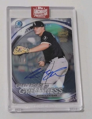 2023 Archives Signature Series ANDREW VAUGHN 1/1 ON CARD AUTO - SEALED  - Image 1 of 3