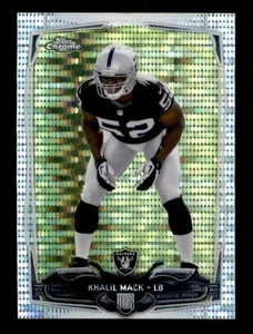 KHALIL MACK 2014 TOPPS CHROME #184 MINI ROOKIE PULSAR REFRACTOR #012/102 BF7392 - Picture 1 of 1