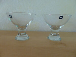 2 Dessertschalen Eisschalen Leonardo Glas Neu Eisbecher Glasschalen Dessertglas