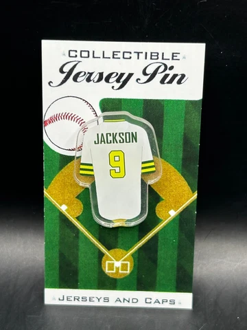 Oakland Athletics Reggie Jackson jersey lapel pin-Classic Retro Collectible Cover