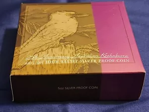 2015 Australian Kookaburra 25th Anniv 5oz Silver Proof High Relief Coin #87 - Picture 1 of 11