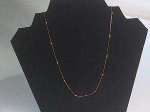 Belks SilverWorks 24kt gold over 925 Sterling Silver Ball Bead Chain - Picture 1 of 11