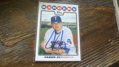 Tarjeta de béisbol autografiada Topps Jason Jennings 2008 Foto 1 de 2
