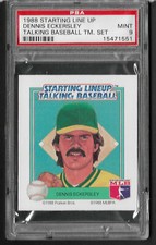 1988 Starting Line Up Dennis Eckersley Talking BB PSA 9 Oakland Athletics HOF'er