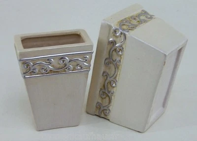 Dekotöpfe aus Keramik Landhaus Design Form konisch & Rechteckig - Bild 1 von 4