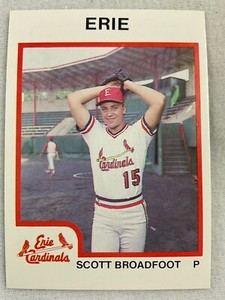 1987 Erie Cardinals-Minor League Baseball ProCard#2580-Scott Broadfoot