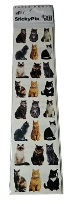 Casa de Papel Pegajosa Pix Pegatinas Gatitos Gatitos Gatitos 1 Hoja Nuevo en Paquete Libro de Recortes Nuevo 3 Foto 1 de 3