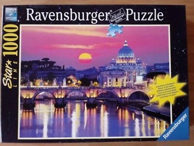 lotto puzzle 1000 pz Ravensburger lights up at night  fluorescente Roma Bolzano - Immagine 1 di 4