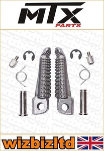 Kawasaki ZZ-R 600 1990-2008 [Reposapiés delanteros plateados de repuesto] - Imagen 1 de 1