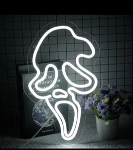 Neon Signs Lights Ghost LED Neon Lights Night Lamp Party Decor Man cave Decor - Picture 1 of 7
