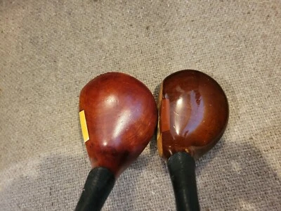 Palmer Peerless Chattanooga P31 Persimmon Woods Set 1 & 3  With Steel Shafts - Image 1 of 4