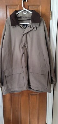 Roundtree And Yorke Mens Size 2XL Big Coat Removable Lining Tan - Image 1 of 4