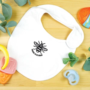 Manchester Bee Merchandise Bib Proud Manc Fan Merch Gift Unisex - Picture 1 of 1