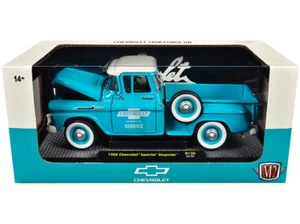 Apache Stepside Pickup Truck 1958 Chevrolet Service M2 Machines 1/24 Diecast - Picture 1 of 6