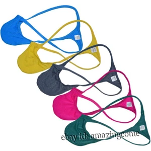 Sexy Men Itsy Bitsy Micro Thong Underwear Pant Shiny Posing Contour Pouch Tangas - Picture 1 of 13
