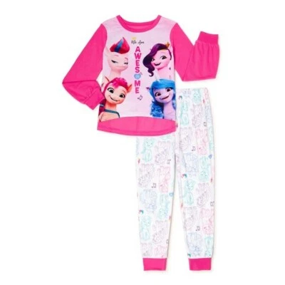 My Little Pony Girls' Pajama Set, 2-Piece, Size 6/6X "We Are Awesome" - Image 1 of 3