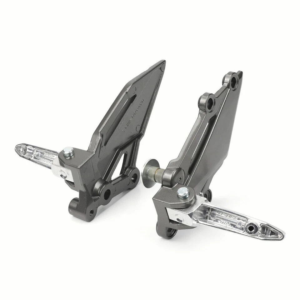 Soporte de montaje de pedal de clavija de pie izquierdo derecho para KAWASAKI NINJA 300 250 Z250 Z300 Foto 1 de 4