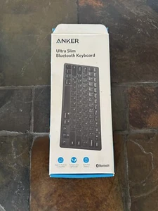 New ANKER Ultra Slim Bluetooth Keyboard A7726 Black IOS Android Mac Windows - Picture 1 of 2
