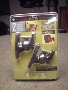 ATLANTIC 2 Black Universal speaker Mounting Brackets No.25804645 New - Picture 1 of 2