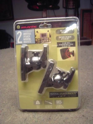 ATLANTIC 2 Black Universal speaker Mounting Brackets No.25804645 New - Image 1 of 2