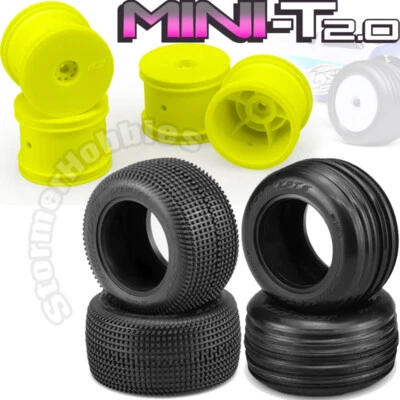 JConcepts Losi Mini-T 2.0 Tire Package  JCO3405y JCO3101-02 JCO3102-02 - Image 1 of 4