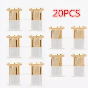 20Pcs Noise Stopper Gold Plated Copper RCA Plug Caps Jack Female Protect Covers - Picture 1 of 6