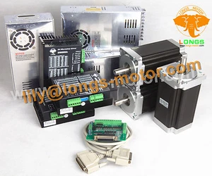 3Axis Nema34 stepper motor 1600oz.in 878oz.in&Driver DM860A 256 micsteps CNC KIT - Picture 1 of 12