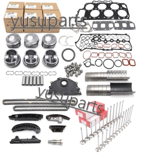 Engine Reconstruction Overhaul Piston Timing Chain Kit For VW Phaeton AUDI 3.6L - Picture 1 of 8