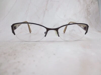 Jones New York Eyeglasses Frame J128 Women's Chocolate Brown Cat Eye 48-16-130 - Image 1 of 4