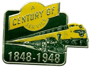 Century of Service ~CHICAGO NORTH WESTERN RAILROAD / RAILWAY~ Poster Stamp 1948 - Picture 1 of 1