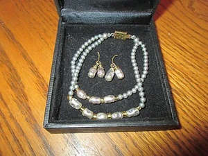 Vintage Beaded Doll Necklace & Earrings *Japan * fits Cissy Doll - Imagen 1 de 5