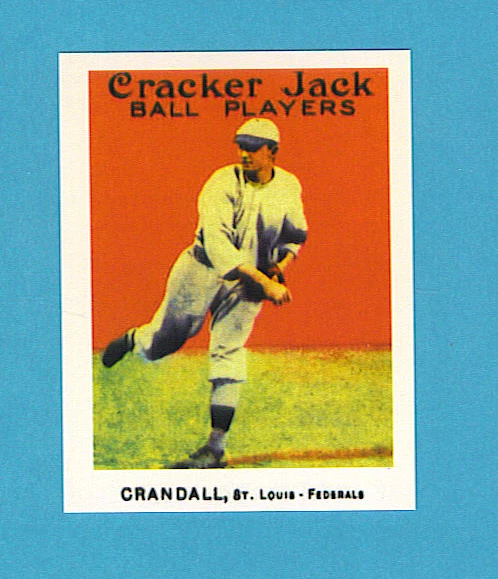 1915 Cracker Jack Reprint Singles: Otis Crandall #67 St. Louis Federal League