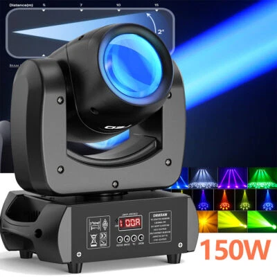 U`King 18Prism LED Beam GOBO Moving Head Light 150W Stage DMX DJ Party Lighting - Image 1 of 4