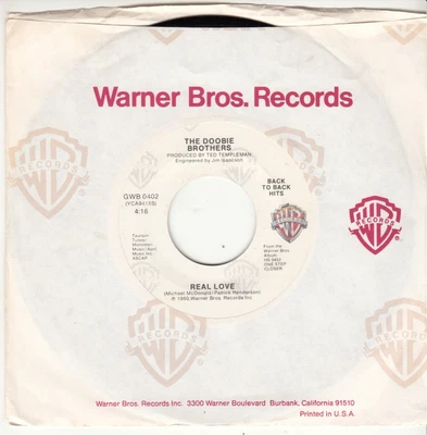 THE DOOBIE BROTHERS - REAL LOVE/ONE STEP CLOSER - REISSUE 45 - GREAT SHAPE - Image 1 of 2