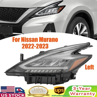 Driver Side LED Headlight Assy 260609UF0E LH For 2022-2023-2024 Nissan Murano Foto 1 de 4