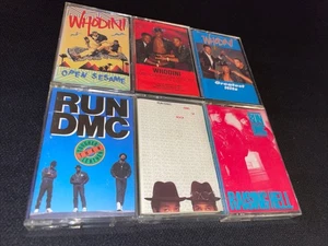 Run-DMC & Whodini 6 tape lot vtg rap hip-hop One Love Mega Mix Raising Hell King - Picture 1 of 5
