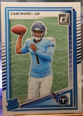 Cam Ward Titans NUEVO RARO 2025 Panini Donruss Clasificado Novato SP #350 COMO NUEVO Tennessee Foto 1 de 2