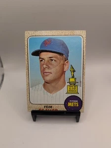 1968 Topps #45 Tom Seaver HOF Vintage All-Star Rookie Card NO CREASES METS! - Picture 1 of 2