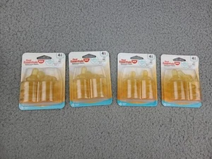 4x NUK First Essentials Latex Replacement Nipples, 4+ Months, Medium Flow 6 Ct - Picture 1 of 7