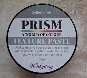 Hunkydory Prism Texture Paste - Glitter Silver. 50ml Topf - Bild 1 von 2