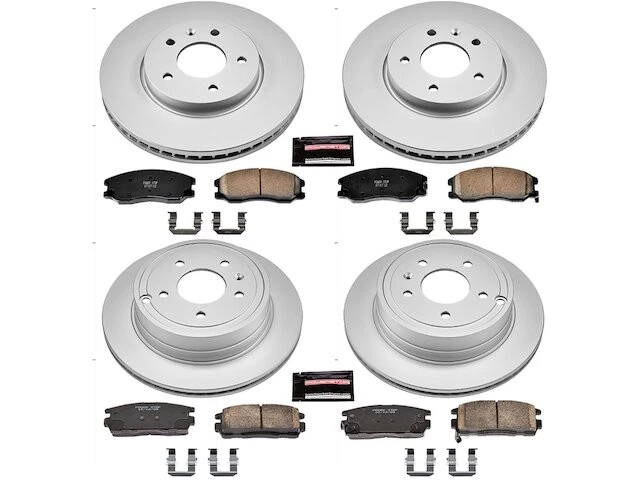 Kit de pastillas de freno y rotor delanteras y traseras para Saturn Vue 2009 CY289PX 2008-2010 Foto 1 de 1
