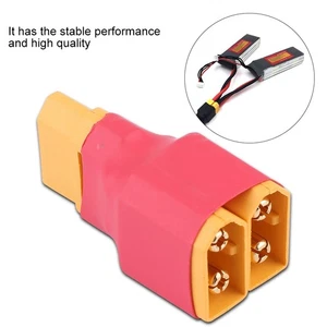 1pc XT60 Adapter Converter 2 Male To 1 Female Connector Lipo Battery Cable EC - Picture 1 of 10