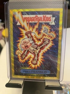 2022 Topps Garbage Pail Kids #191b Fried Franklin Gold Wave 78/275 - Picture 1 of 2