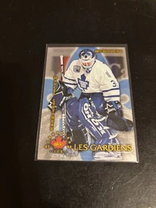 1997/8 Donruss Canadian Ice Marcel Cousineau Les Gardiens PROMO / 1500 Maple Leafs - Bild 1 von 2