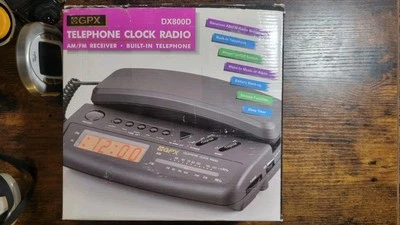 RADIO AM/FM Digital GPX Reloj Despertador TELÉFONO DX800 D (Caja Abierta SIN USAR) Foto 1 de 4