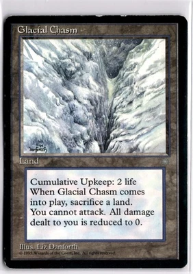 Glacial Chasm Ice Age 353 HP x1 MTG Magic: the Gathering - Image 1 of 2