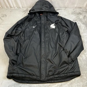 Michigan State Spartans Jacket Mens XL Black NCAA Hooded Full Zip Nike - Picture 1 of 15