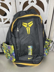 Nike Kobe Black Mamba Backpack Yellow Purple Multi Compartment - Picture 1 of 12